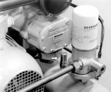 Pojistný ventil na šroubovém kompresoru BOGE pojistné ventily šrobové kompresory boge šroubový kopresor